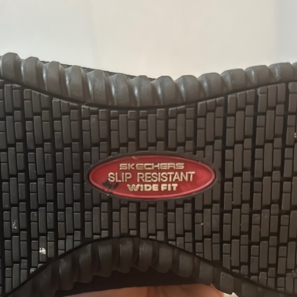 Skechers Black Sneakers Slip Resistant Work Shoes - Picture 4 of 4